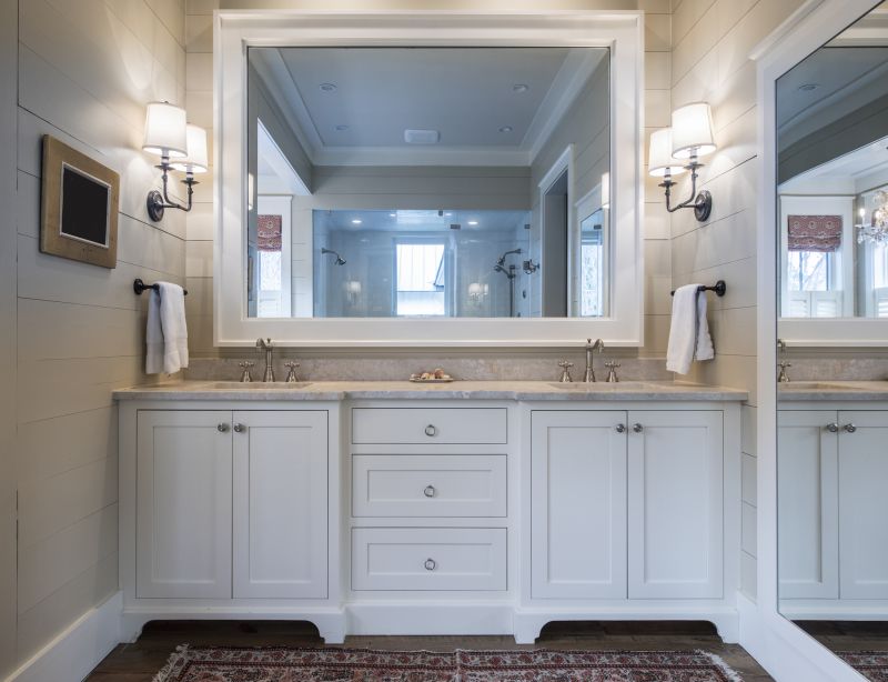 Elegant Vanity Area with Double Sinks